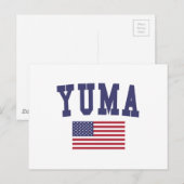 Yuma US-Flagge Postkarte (Vorne/Hinten)