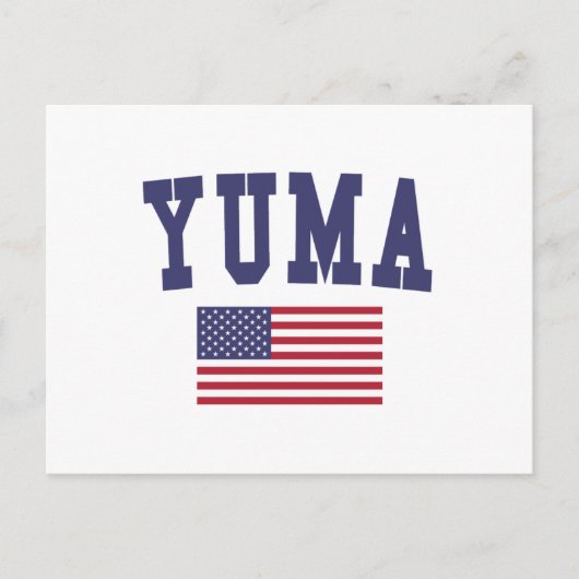 Yuma US-Flagge Postkarte (Vorderseite)