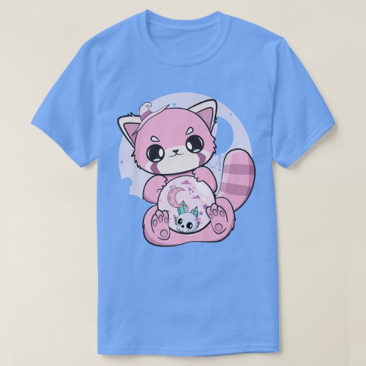 Yume Kawaii Red Panda Glass Sphere Fairy Kei Haraj T-Shirt (Design vorne)
