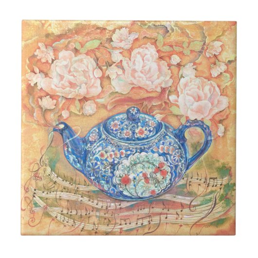 Yume Pot: Teatime Rhapsody Throw Pillow Fliese (Vorderseite)