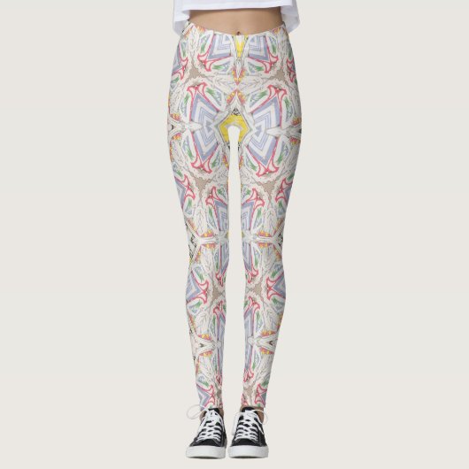 Yumeji Cool Dressing Inspired Japanese Art Leggings (Vorderseite)