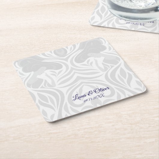 Yumeji Hirado Woman Art Coaster Rechteckiger Pappuntersetzer (angewinkelt)