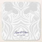 Yumeji Hirado Woman Art Coaster Rechteckiger Pappuntersetzer (Vorderseite)