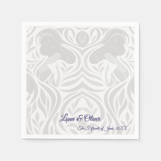 Yumeji Hirado Woman Paper Napkins Serviette (Vorderseite)