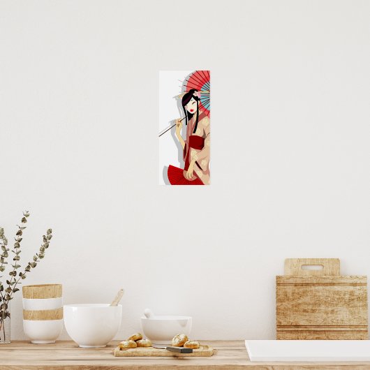 Yumeka Geisha Poster (Küche)