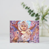 Yumi Sugai Engel, Ein Engel rette dir. Postkarte (Stehend Vorderseite)