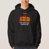Yummiest U-Boot Hoagie Sub Sandwich Pub Food Hoodie (Vorderseite)