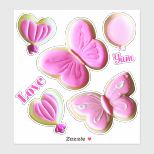 Yummy 1 Kids Large 8" x 8" Vinyl Stickers Aufkleber