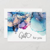 *~* Yummy AP29 Abstrakt Türkis Aquamarin . Bold Go (Vorne/Hinten)