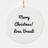 Yummy Apple Caramel Cookie Weihnachten Keramik Ornament (Hinten)