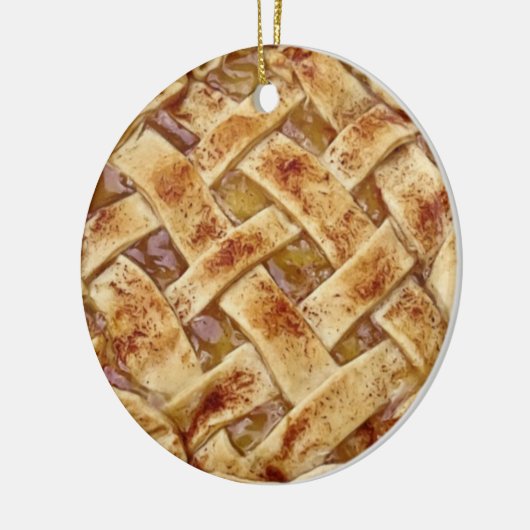 Yummy Apple Pie Food Weihnachten Keramik Ornament (Links)