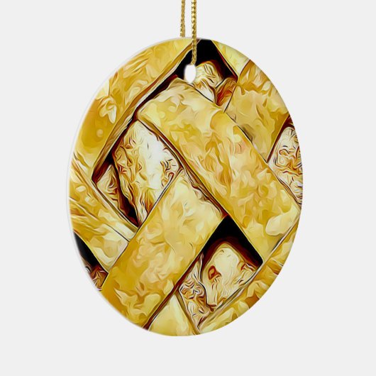 Yummy Apple Pie Food Weihnachten Keramik Ornament (Rechts)