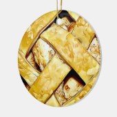 Yummy Apple Pie Food Weihnachten Keramik Ornament (Links)