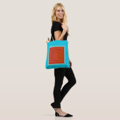 Yummy Aqua and Orange/Red Center >Trendy Tragetasc Tasche (Am Model)