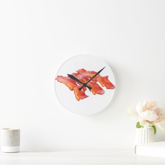 Yummy Bacon Runde Wanduhr (Zuhause)
