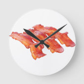 Yummy Bacon Runde Wanduhr (Vorderseite)