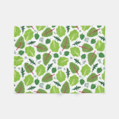 Yummy-Blätter Fleecedecke (Vorderseite (Horizontal))