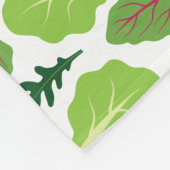 Yummy-Blätter Fleecedecke (Ecke)