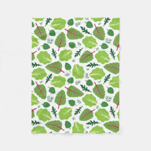 Yummy-Blätter Fleecedecke