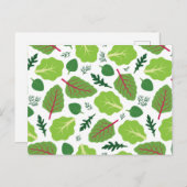 Yummy-Blätter Postkarte (Vorne/Hinten)
