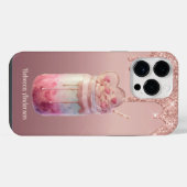 Yummy Boba Bubble Milk Tee Nachtisch iPhone Hülle (Rückseite (Horizontal))