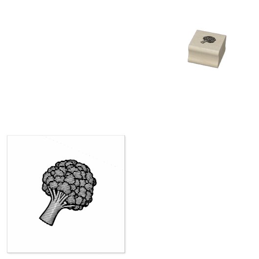 Yummy Broccoli Gummistempel (Stempel)