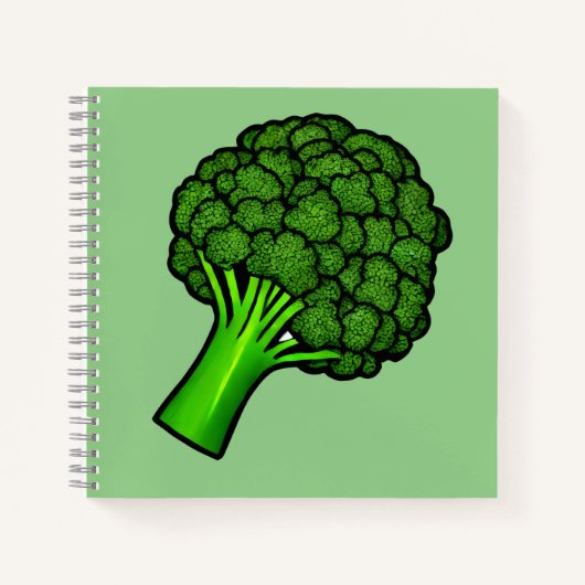 Yummy Broccoli Notizblock (Vorderseite)