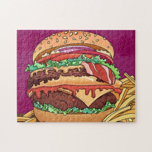 Yummy Burger Puzzle (Horizontal)