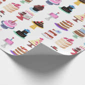 Yummy Cakes Wrapping Paper Geschenkpapier (Ecke)