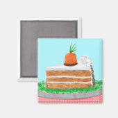 Yummy Carrot Cake  Magnet (Vorderseite/Rückseite)