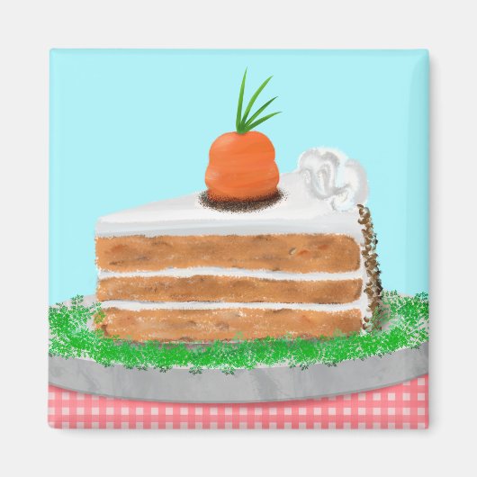 Yummy Carrot Cake  Magnet (Vorne)