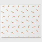 Yummy Carrots Osterwrapping Paper Geschenkpapier (Flach)