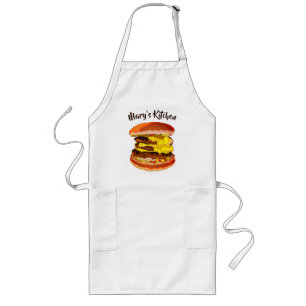Yummy Cheeseburger Lange Schürze