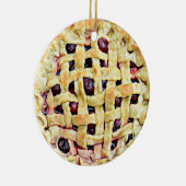 Yummy Cherry Pie Food Christmas Keramik Ornament (Rechts)