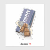 Yummy Chocolate Bar Aufkleber (Blatt)