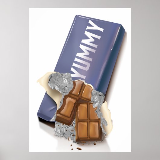 Yummy Chocolate Bar Poster (Vorne)