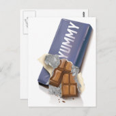 Yummy Chocolate Bar Postkarte (Vorne/Hinten)