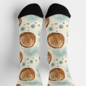 Yummy Cinnabon Pattern Socken (Oben)