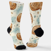 Yummy Cinnabon Pattern Socken (Gewinkelt)