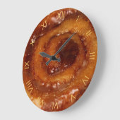 Yummy Cinnamon Roll Sticky Buns Große Wanduhr (Winkel)