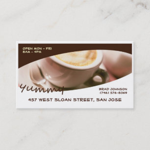 Yummy Coffee Business Cards Visitenkarte