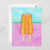 Yummy-Coole Popsicle Landschaft Postkarte (Vorne/Hinten)