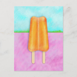 Yummy-Coole Popsicle Landschaft Postkarte