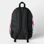 Yummy-Creme-Donuts Bedruckter Rucksack (Rückseite)