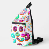 Yummy-Creme-Donuts Crossbody Bag (Rechte Ecke)