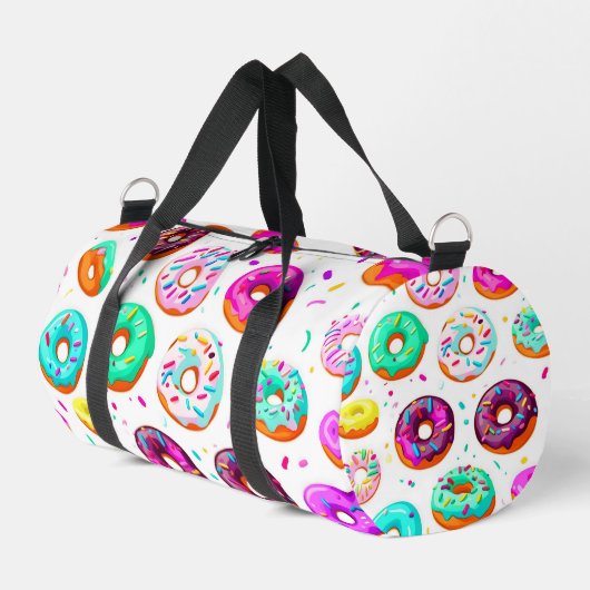 Yummy-Creme-Donuts Duffle Bag (Linke Seite)