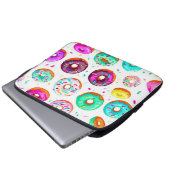 Yummy-Creme-Donuts Laptopschutzhülle (Vorne Knopf)
