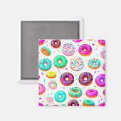 Yummy-Creme-Donuts Magnet (Vorderseite/Rückseite)