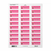 Yummy Cupcake PRINTABLE ADRESSE ETIKETTEN (Vorne)
