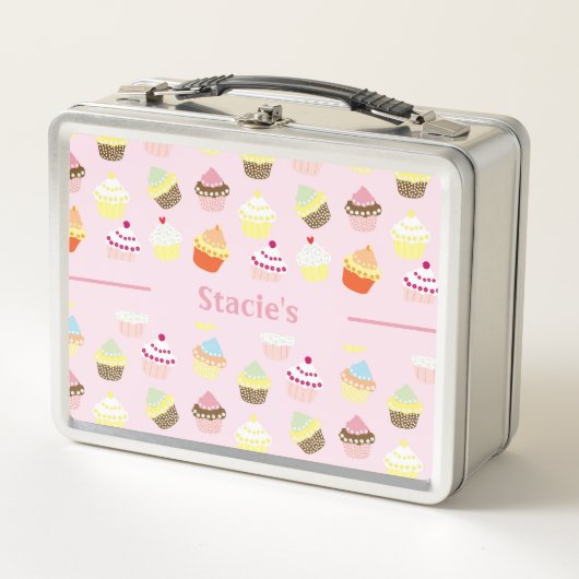 Yummy Cupcakes Metal Lunch Box (Vorderseite)